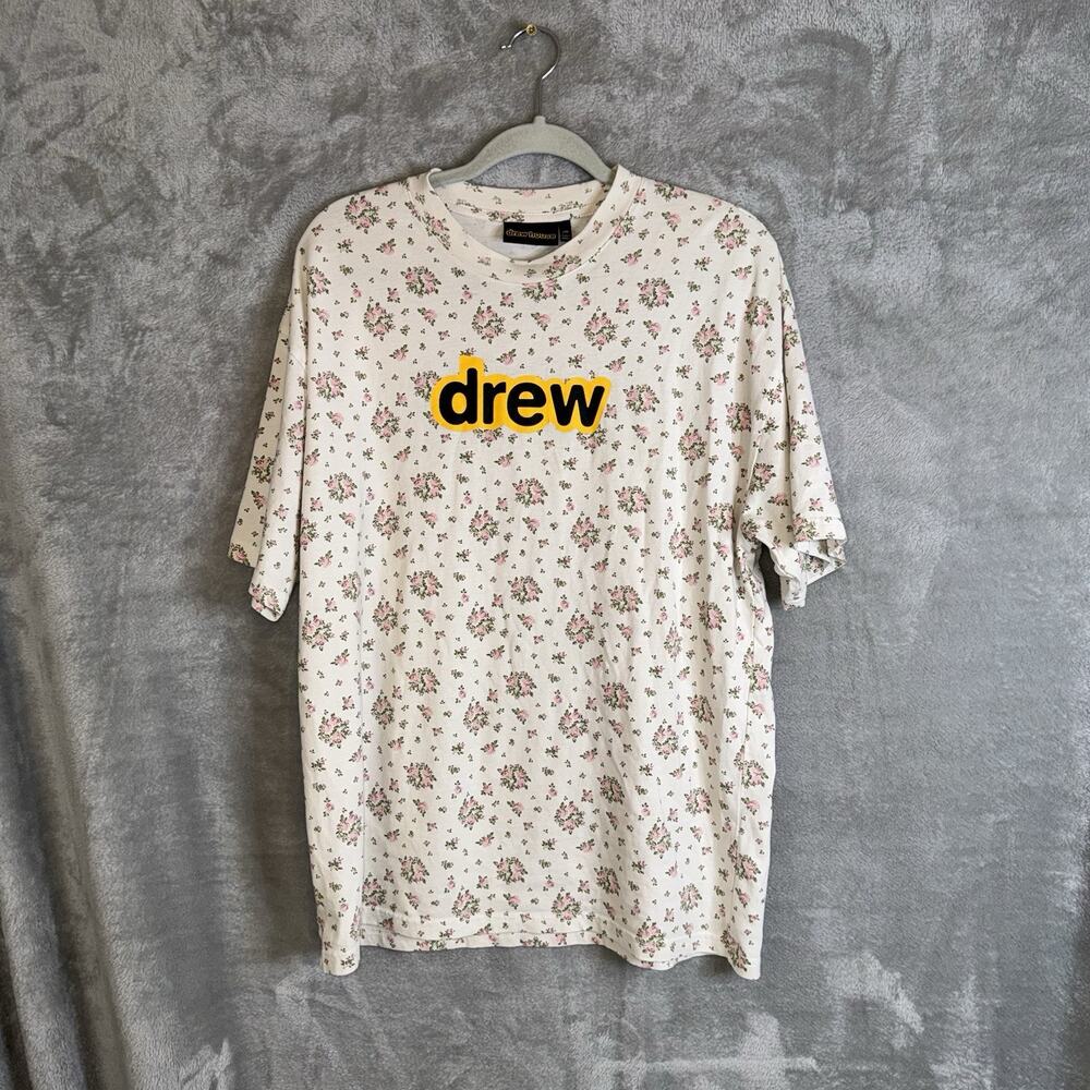 Drew House Ditsy Floral Short Sleeve Tee Mens Med Stretch Soft Streetwear Rare